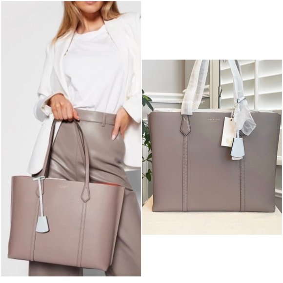 🔥NeW! Tory Burch Perry Triple Compartments Tote - Picture 1 of 15